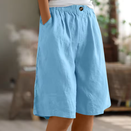 Dames Korte Broek Casual Met Elastische Tailleband 6
