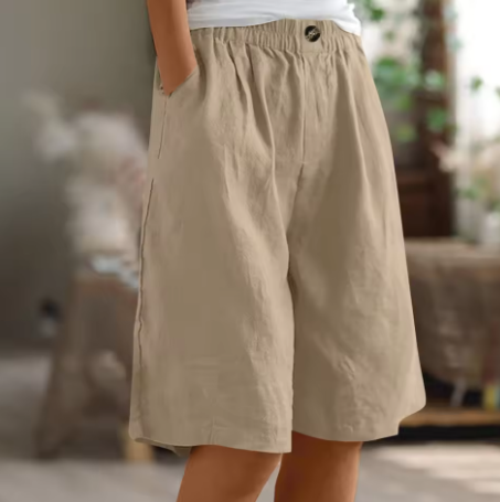 Dames Korte Broek Casual Met Elastische Tailleband 7
