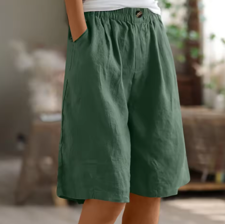 Dames Korte Broek Casual Met Elastische Tailleband 8