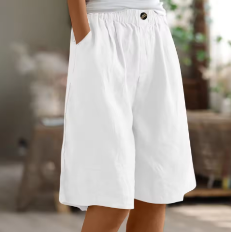 Dames Korte Broek Casual Met Elastische Tailleband 9