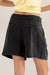 Dames Korte Broek Hoge Taille Plooien Linnen 1