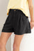 Dames Korte Broek Hoge Taille Plooien Linnen 2