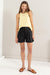 Dames Korte Broek Hoge Taille Plooien Linnen 3