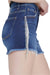 Dames Korte Broek Hoge Taille met Strass Franje Polyester Casual 0