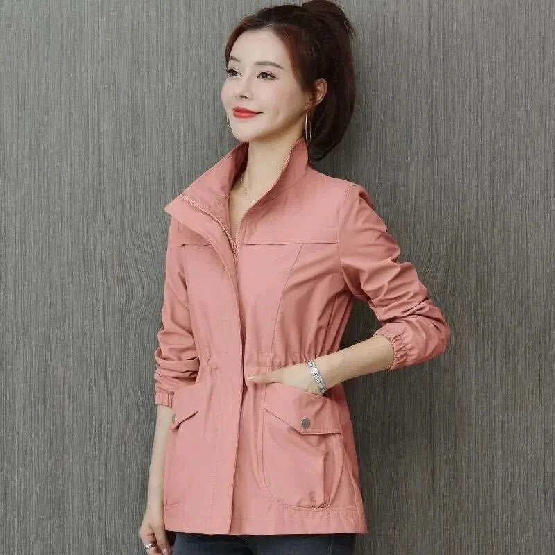 Dames Korte Zomerjacke Met Praktische Zijzakken Lichtgewicht Ademend Stijlvol 4