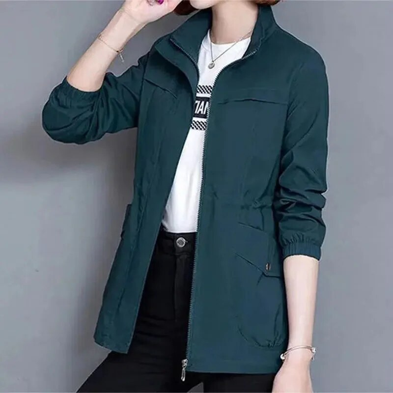 Dames Korte Zomerjacke Met Praktische Zijzakken Lichtgewicht Ademend Stijlvol 5