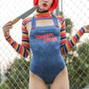 Dames Kostuum Filmkarakter Bodysuit Voor Halloween Feesten 4