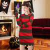 Dames Kostuum Halloween Freddy Krueger Stijl Set met Jurk en Accessoires 2