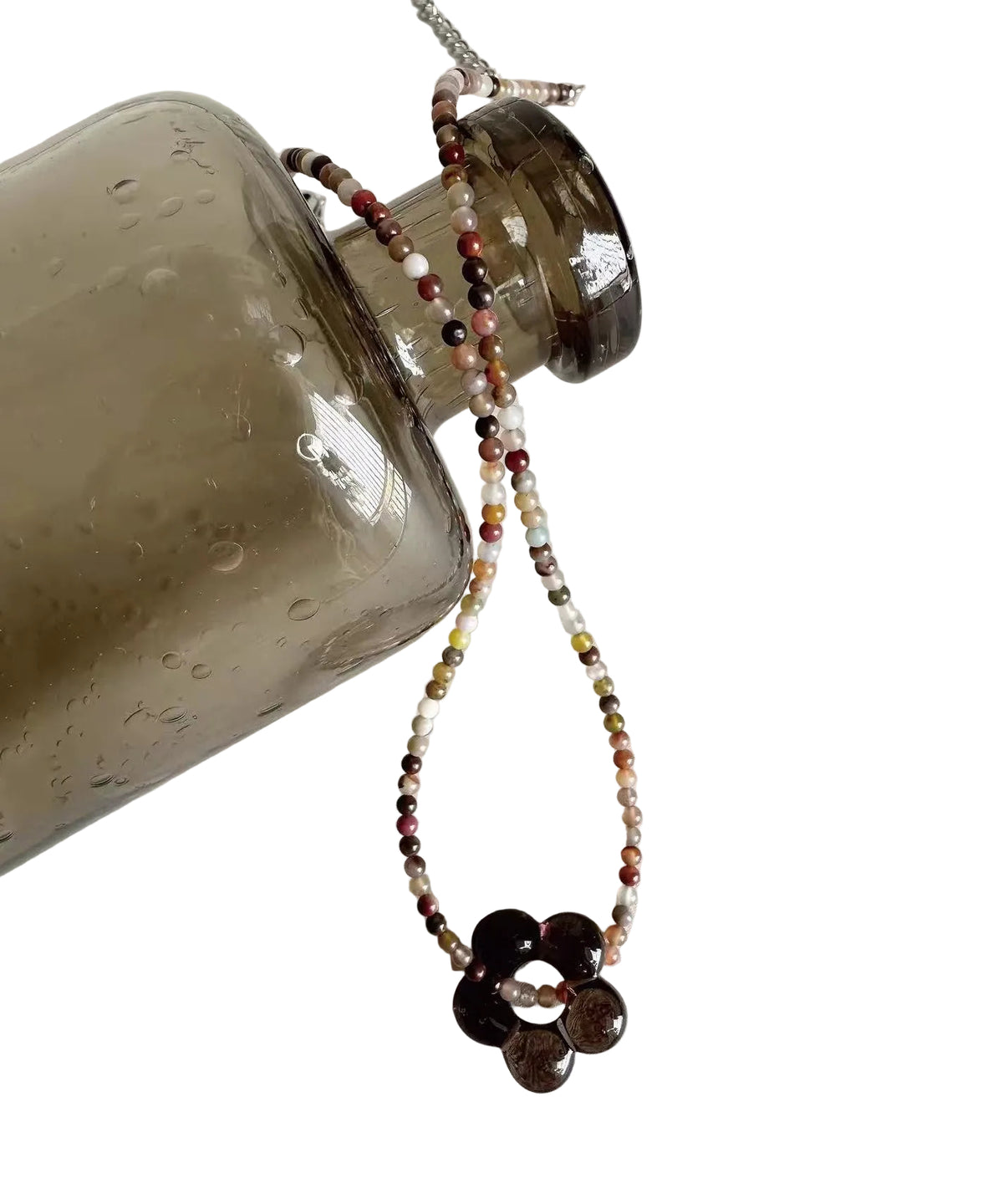 Dames Kralen Hanger Choker met Bloemdesign 0
