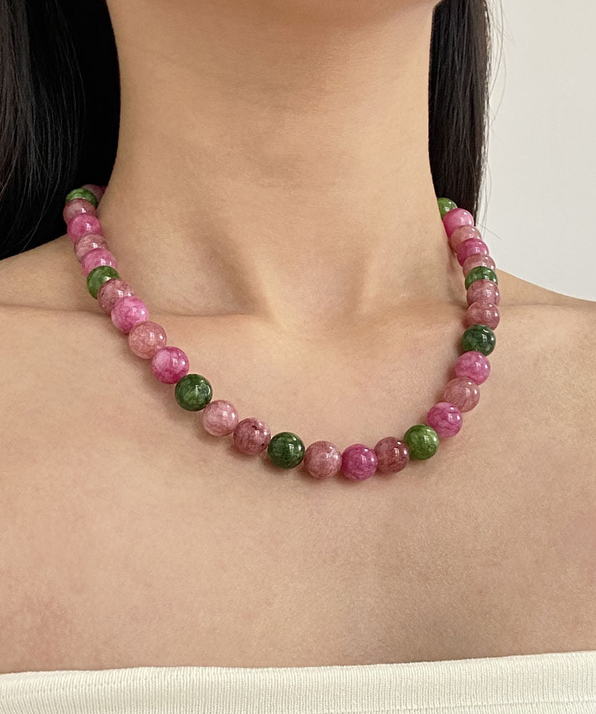 Dames Kralenketting Regenboog Agaat Stijlvol Design 0