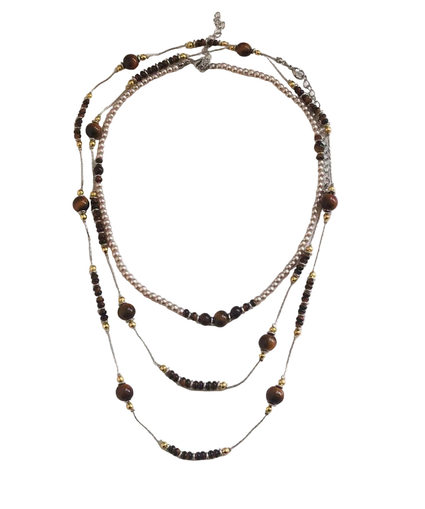 Dames Kralenketting Tijgeroog Stijlvol Design 4