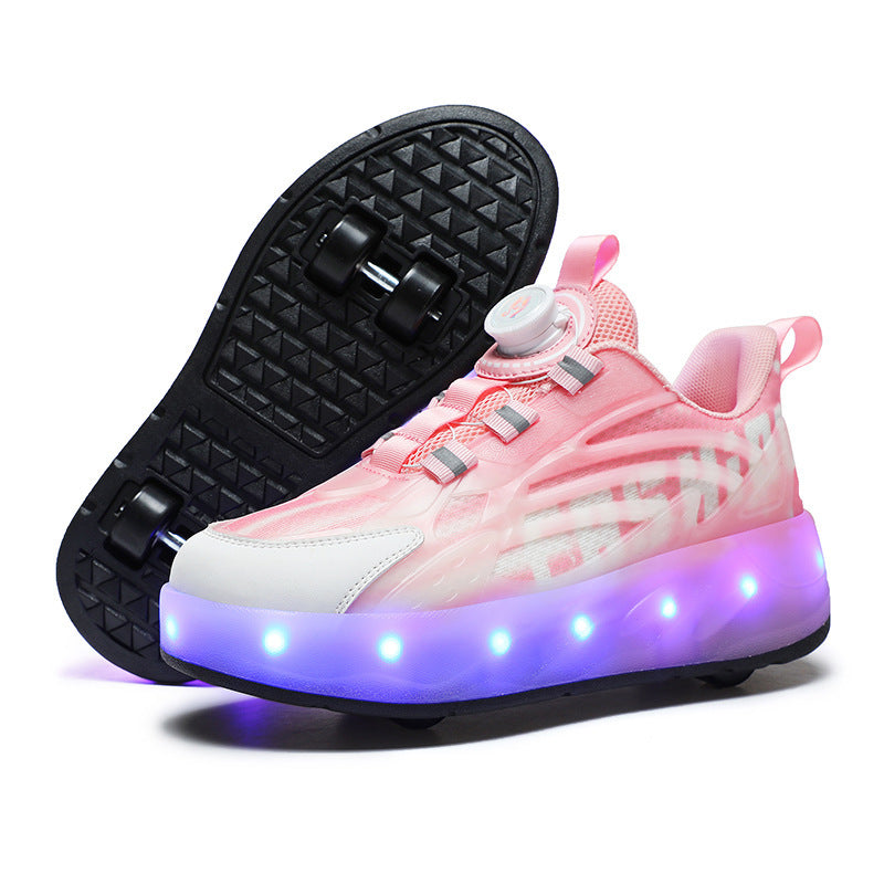 Dames LED Lichtschoenen met Rolschaatsfunctie 3