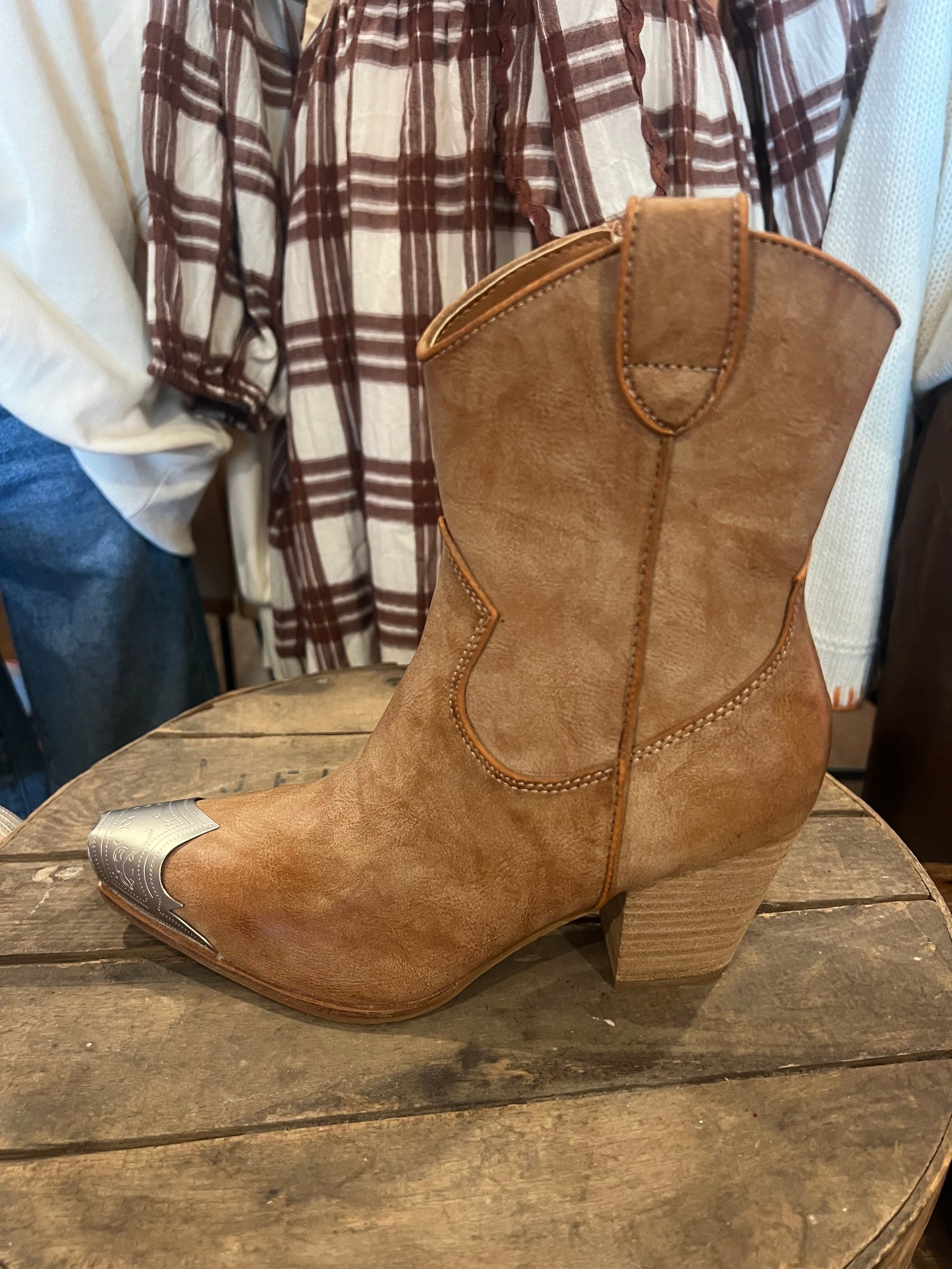 Dames Laarzen Casual Western Nubuck 1