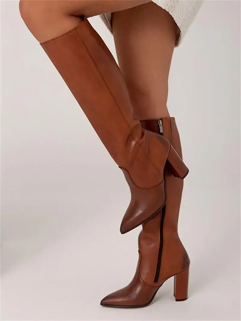 Dames Laarzen Elegante Stijl Kunstleer 2