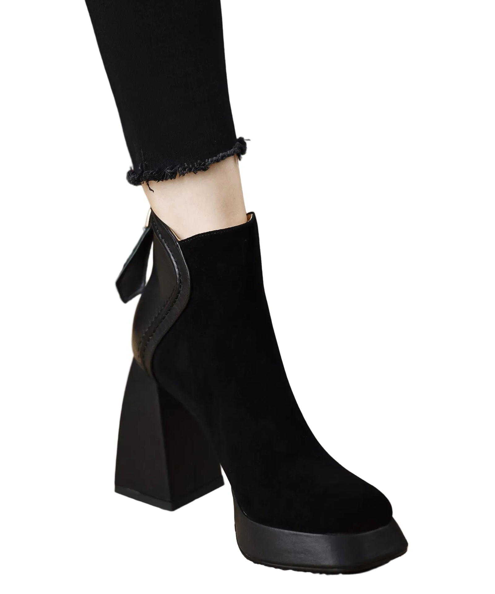 Dames Laarzen Met Ritssluiting Trendy Design voor Casual en Formele Gelegenheden 0