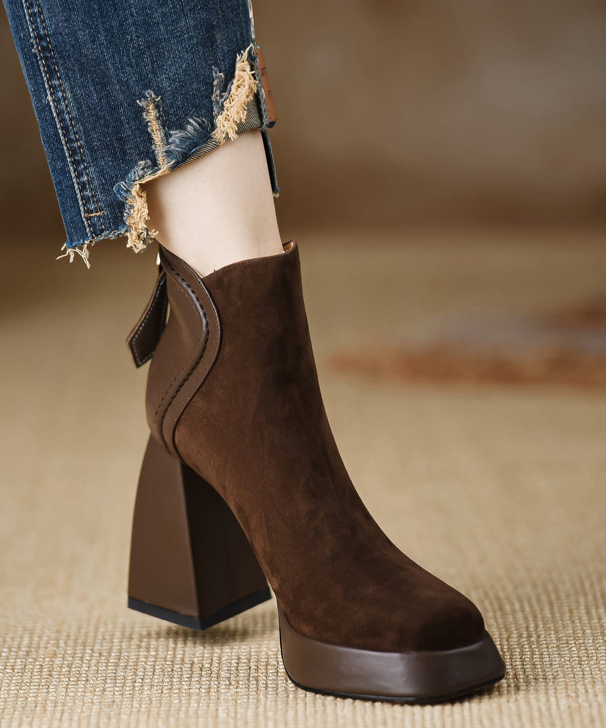 Dames Laarzen Met Ritssluiting Trendy Design voor Casual en Formele Gelegenheden 1