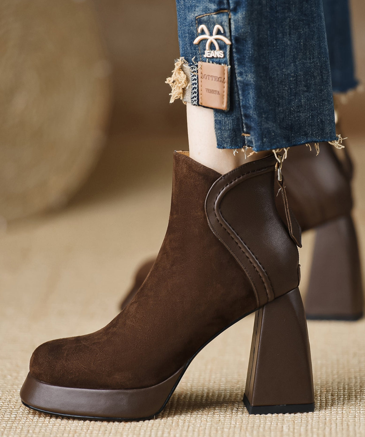 Dames Laarzen Met Ritssluiting Trendy Design voor Casual en Formele Gelegenheden 3