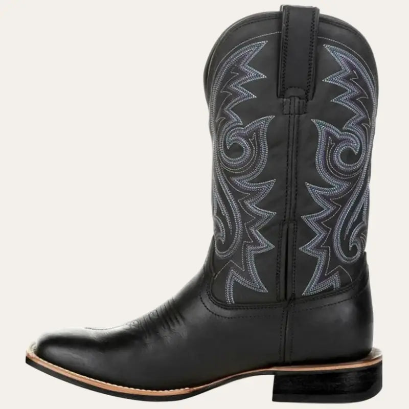 Dames Laarzen Western Vegan Leer met Borduursels 1
