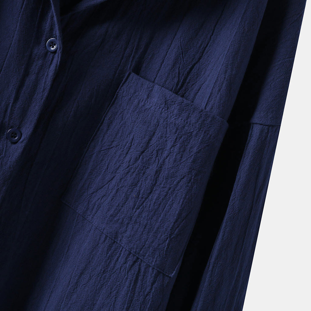 Dames Lange Blouse Oversize Zachte Stof Modern Design 8