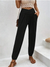 Dames Lange Broek Hoge Taille Met Zakken Polyester Casual Pasvorm 1