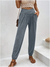 Dames Lange Broek Hoge Taille Met Zakken Polyester Casual Pasvorm 4