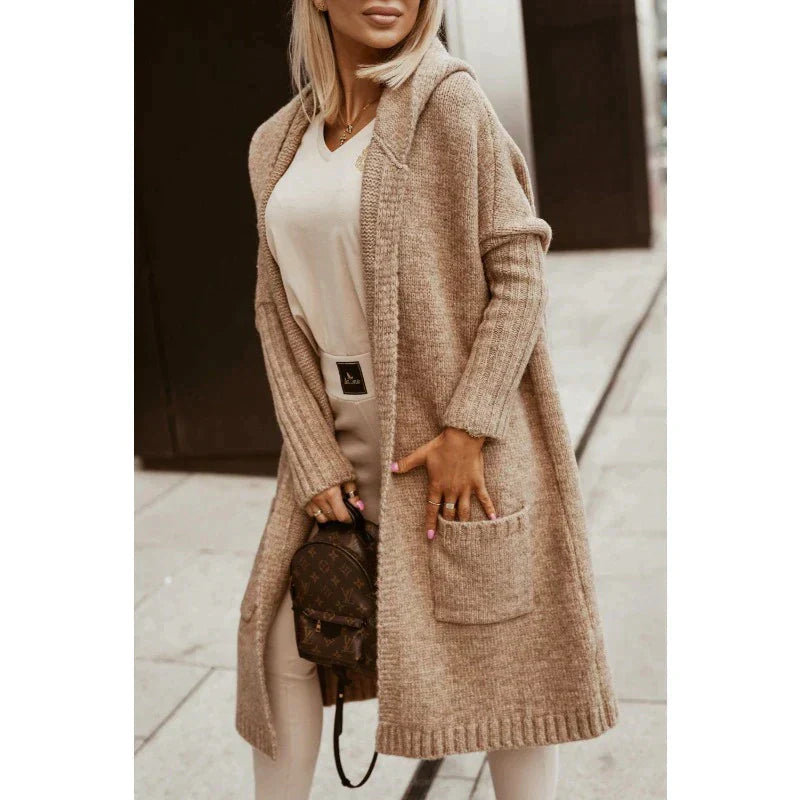 Dames Lange Cardigan Met Luxe Afwerking voor Elke Gelegenheid 2