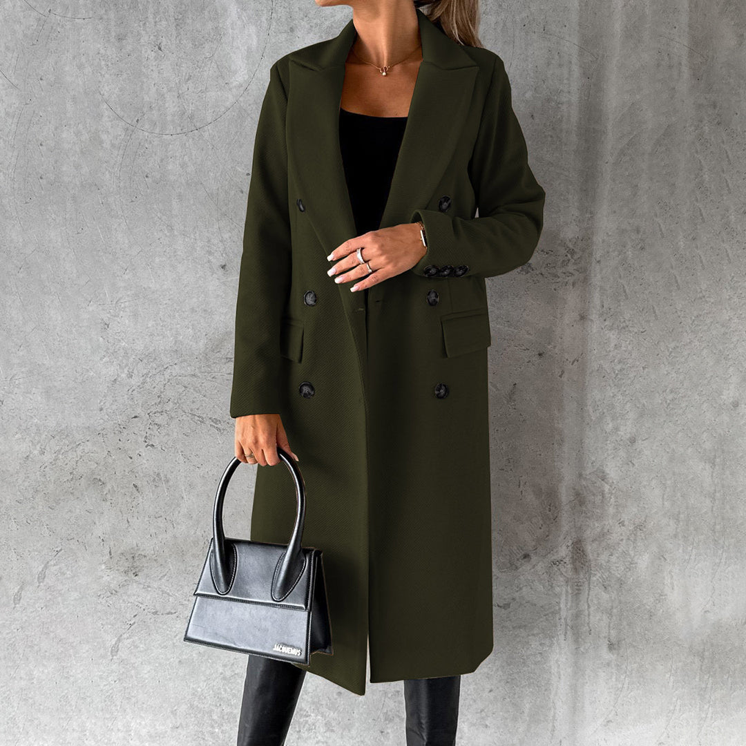 Dames Lange Gewatteerde Winterjas Met Comfortabele Pasvorm 4