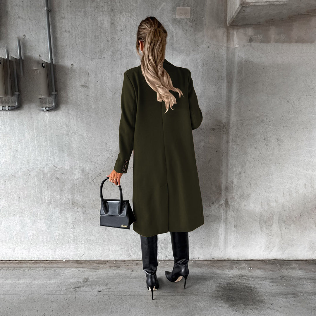 Dames Lange Gewatteerde Winterjas Met Comfortabele Pasvorm 7