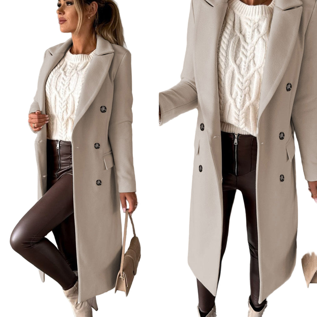 Dames Lange Gewatteerde Winterjas Met Comfortabele Pasvorm 8