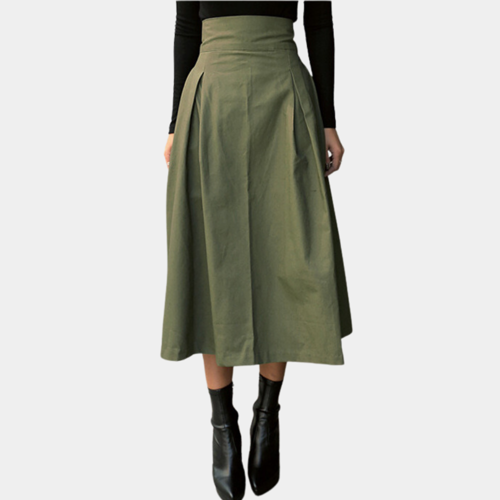 Dames Lange Hoge Taille Rok Stijlvol voor Herfst 1