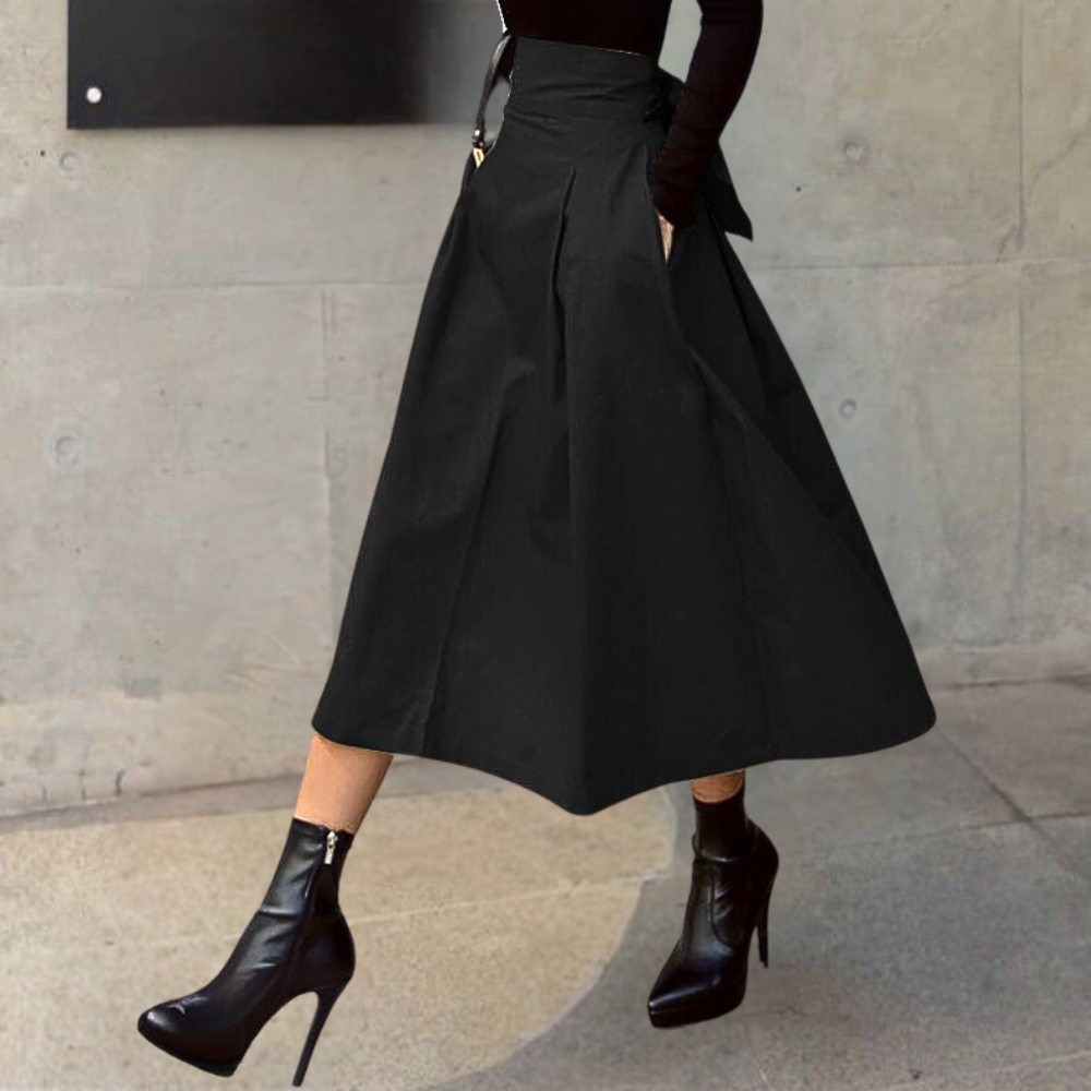 Dames Lange Hoge Taille Rok Stijlvol voor Herfst 3