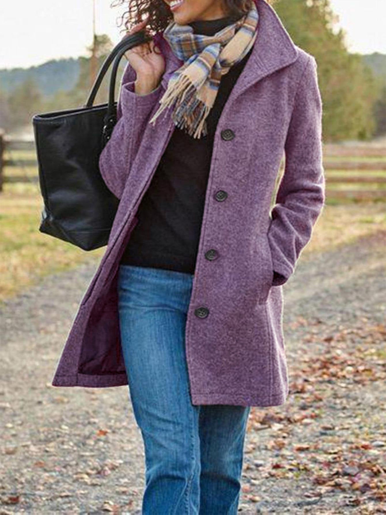 Dames Lange Jas Met Tijdloos Ontwerp 1