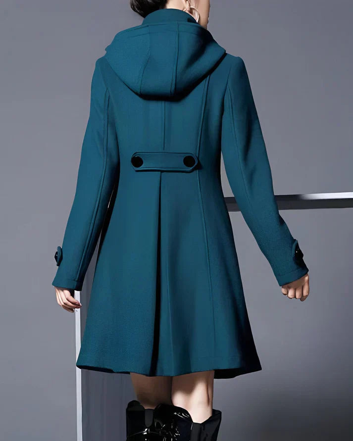 Dames Lange Jas met Capuchon en Chique Ontwerp 3