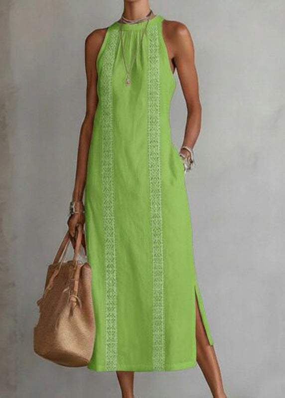 Dames Lange Jurk Met Open Kant Zomerstijl 3