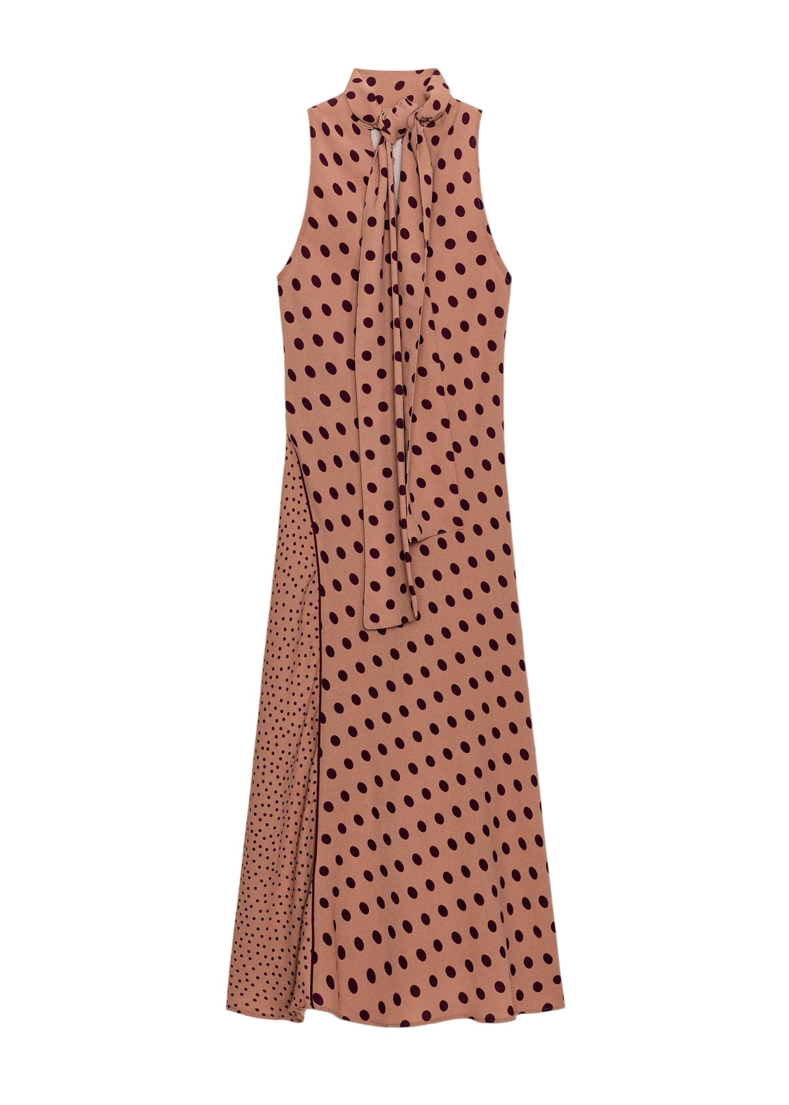 Dames Lange Jurk Mouwloos Patchwork Stijl 4