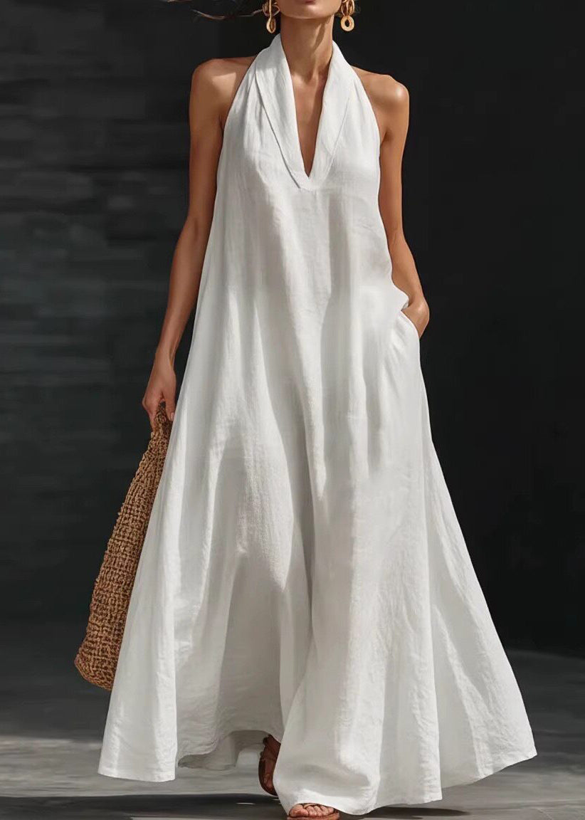 Dames Lange Jurk Oversized Mouwloos 1