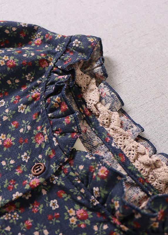 Dames Lange Jurk met Rimpels en Patroon 1