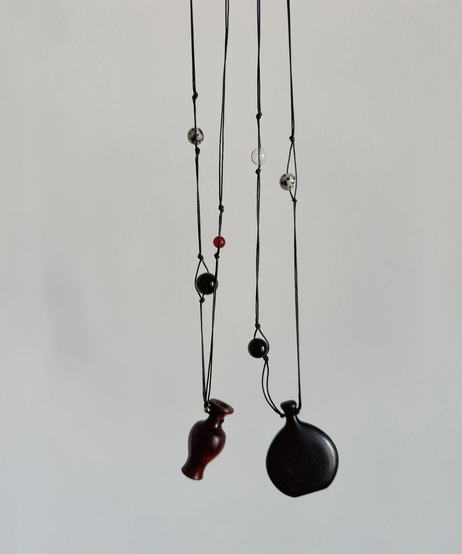 Dames Lange Ketting Houten Vaas Hanger 4