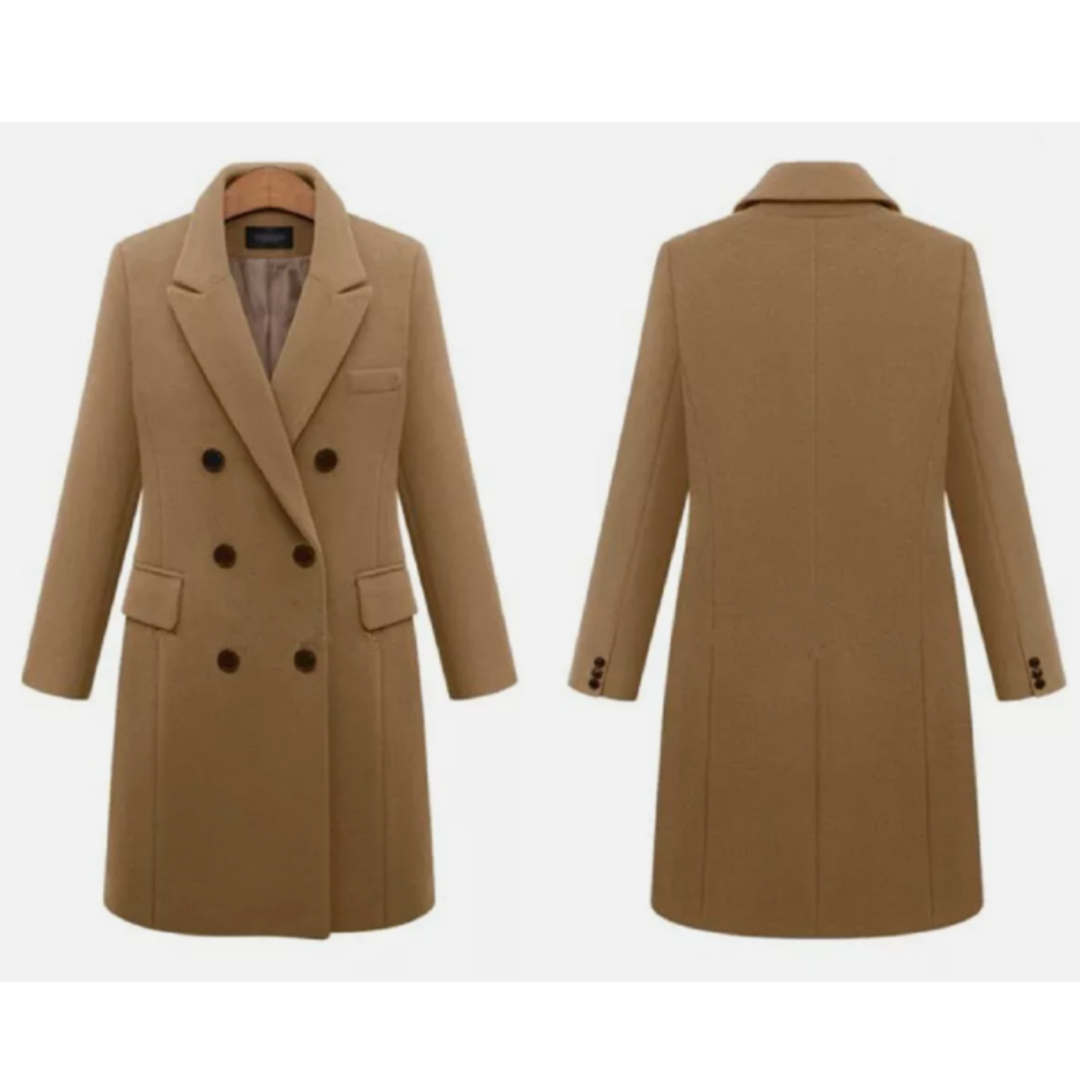 Dames Lange Mantel Modern Stijl Winter 1