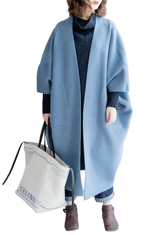 Dames Lange Overjas Batwing Sleeve 0