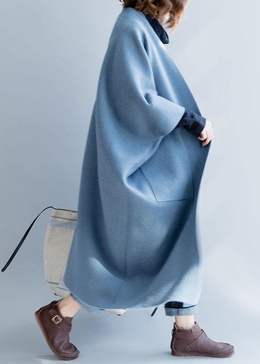 Dames Lange Overjas Batwing Sleeve 2