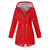 Dames Lange Regenjacke met Verstelbare Kapuze 0
