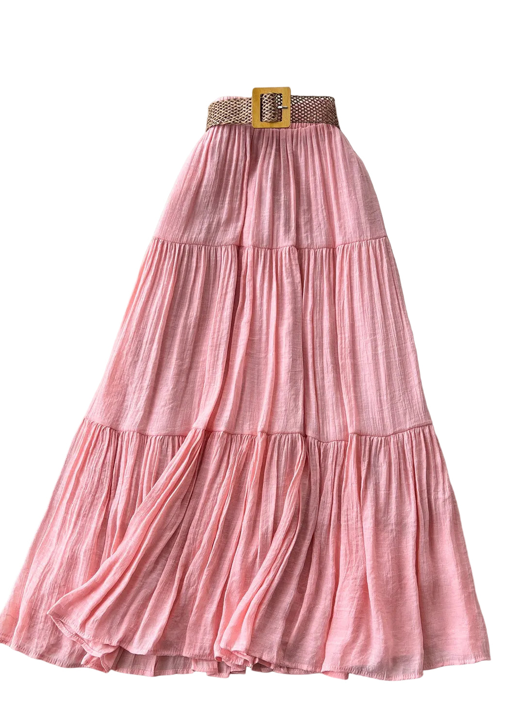 Dames Lange Rok Boho Patchwork Met Gerimpeld Ontwerp Voor Zomerse Casual Looks 0