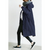 Dames Lange Trenchcoat met Kapuze en Verstelbare Taille 1