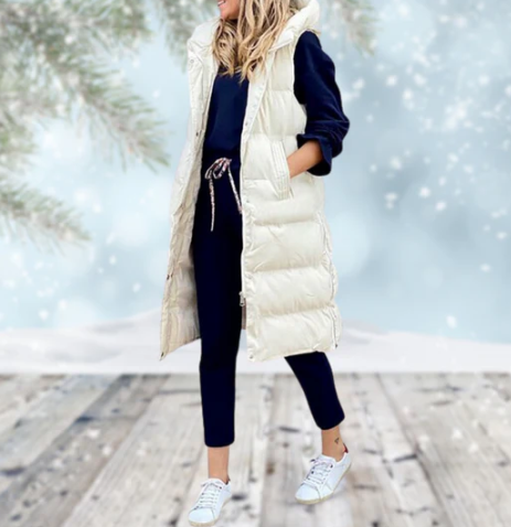 Dames Lange Weste Mantel Stijlvol 3