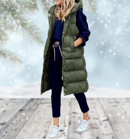 Dames Lange Weste Mantel Stijlvol 4