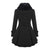 Dames Lange Winterjas Gewatteerd Met Bontkraag en Comfortabel Design 5