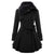 Dames Lange Winterjas Gewatteerd Met Bontkraag en Comfortabel Design 6