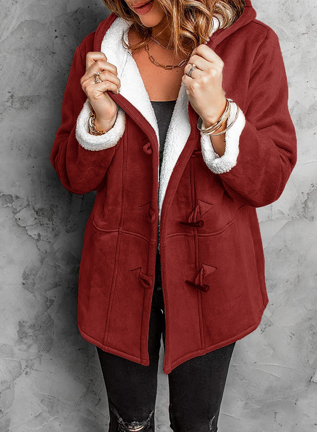Dames Lange Winterjas Met Capuchon Voor Comfortabele Dagen 2