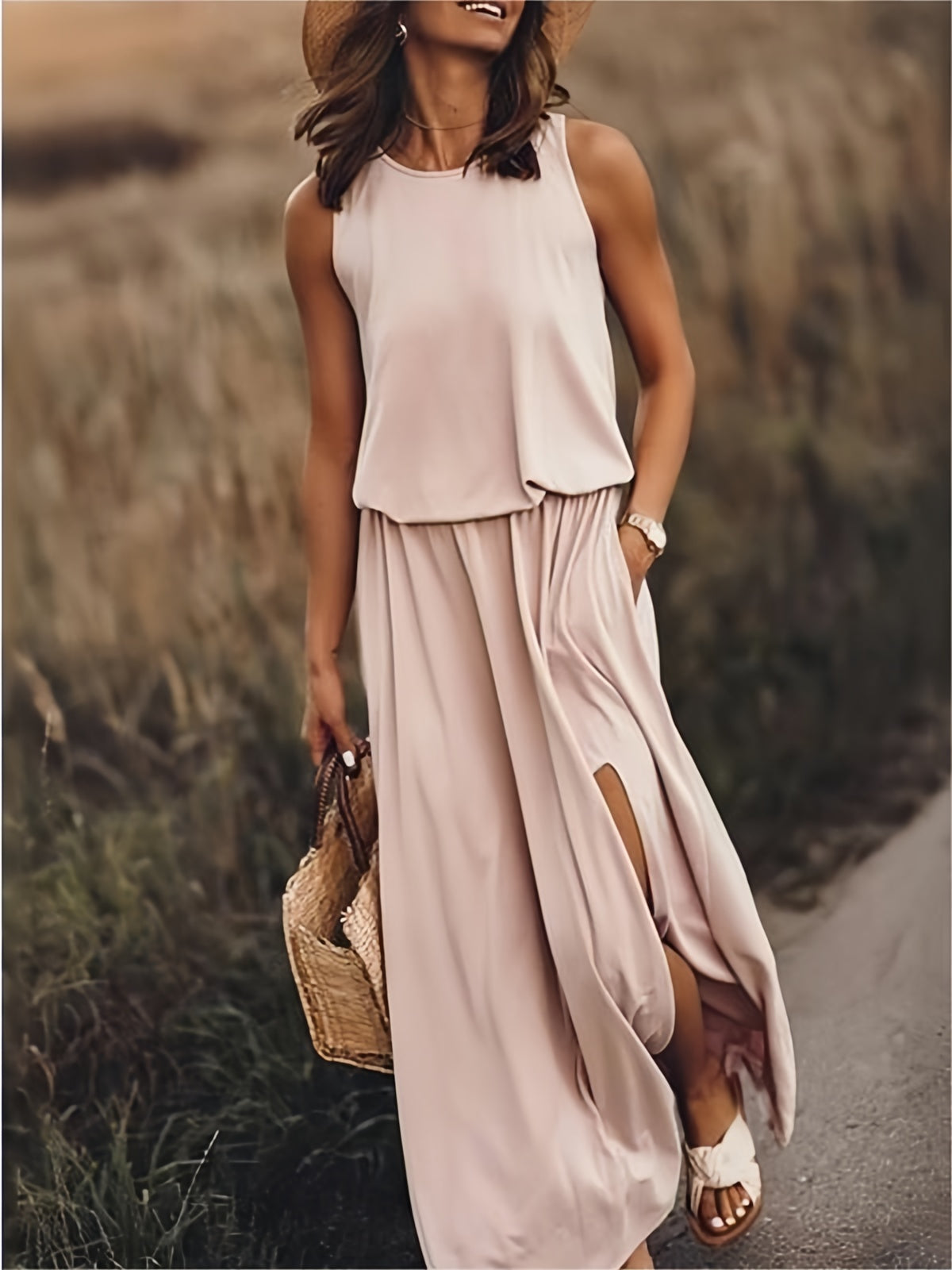 Dames Lange Zomerjurk Ademend en Comfortabel 4